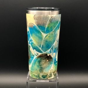 The Green Traveler Hand Painted Custom Tumbler